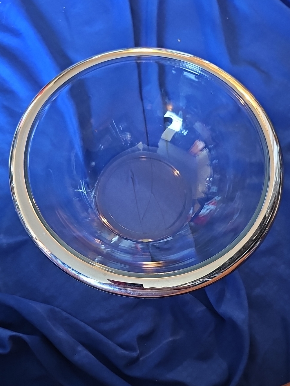 MCM Clear Glass Bowl By Bormioli Rocco Circa 1958